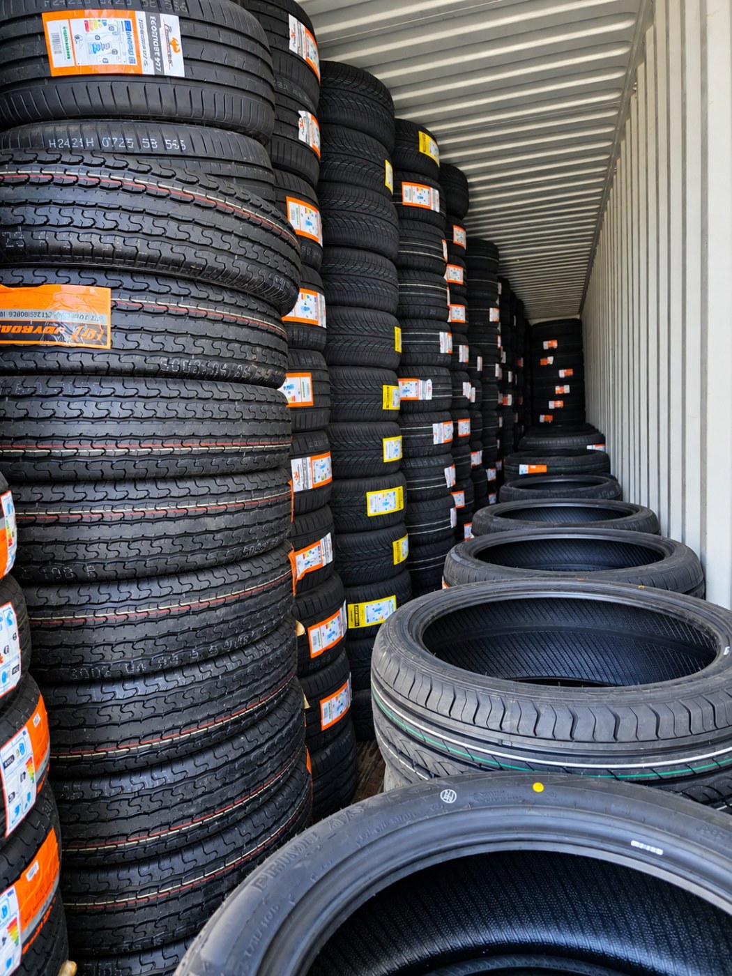 Warehouse Floor Full of Sonix Winter Xpro Tires Goodway Calgary